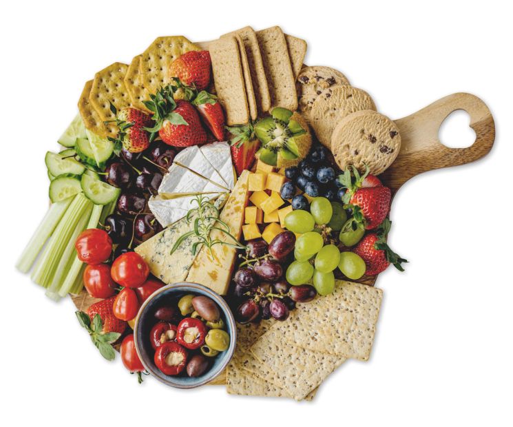 Gemischter Teller mit Snacks